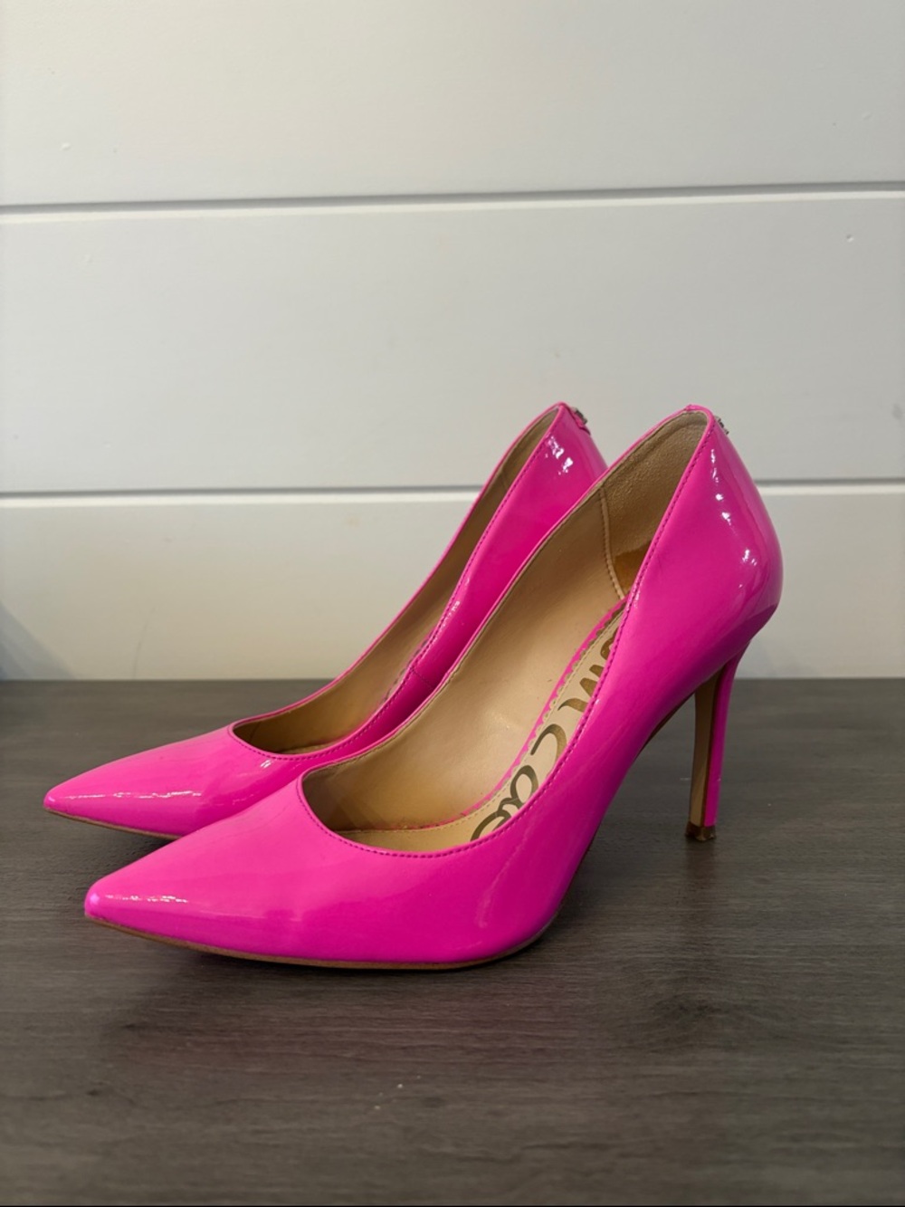 Hot Pink Sam Edelman Pointed-Toe Stiletto Pumps